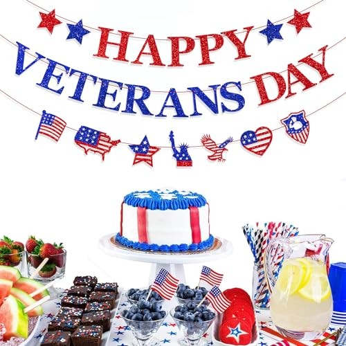 Banner, Pre-Strung Thank You To Our Heroes Banner for Happy Veterans Day