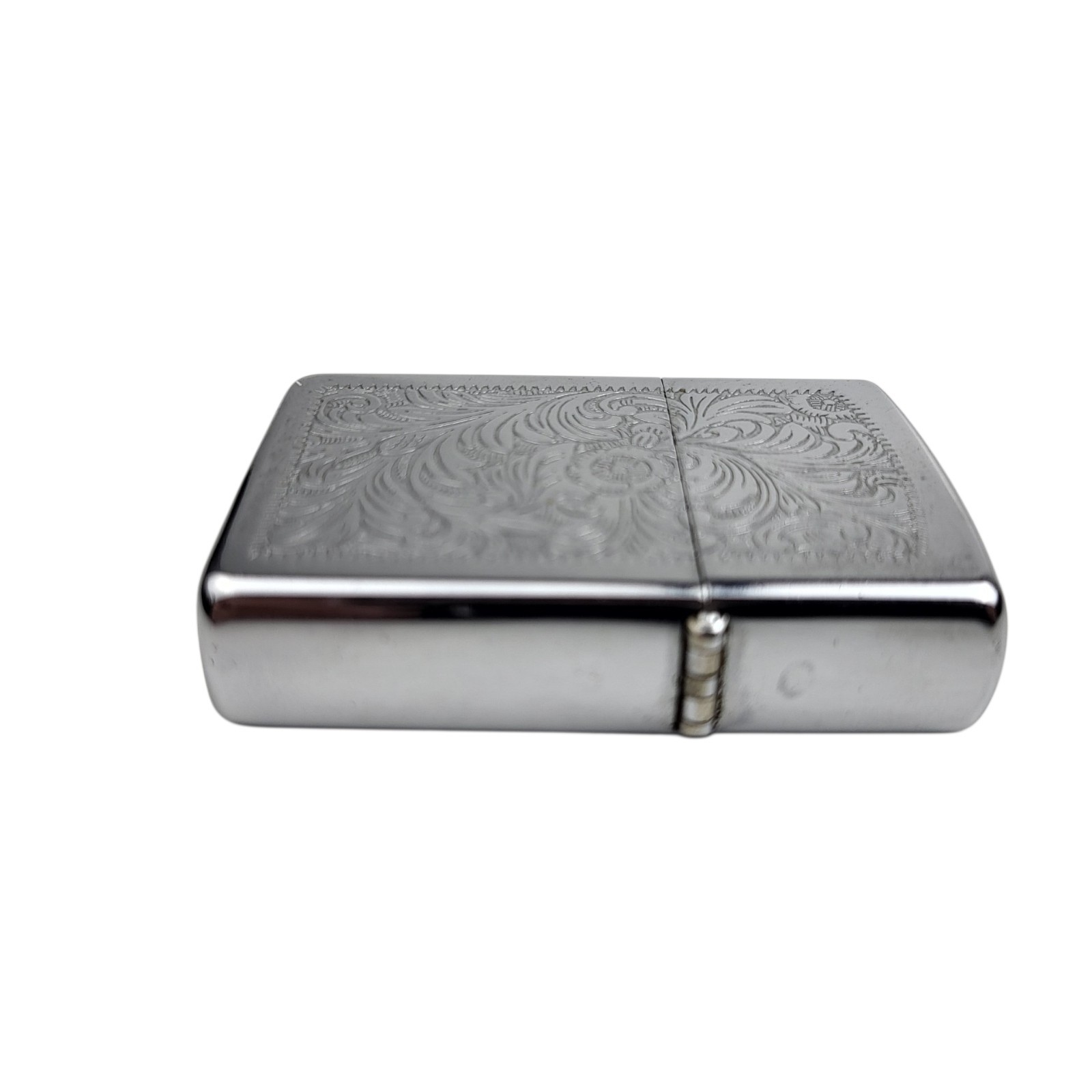 1992 Vintage Zippo Lighter – Florentine / Venetian Scroll Design Pop Needs Flint