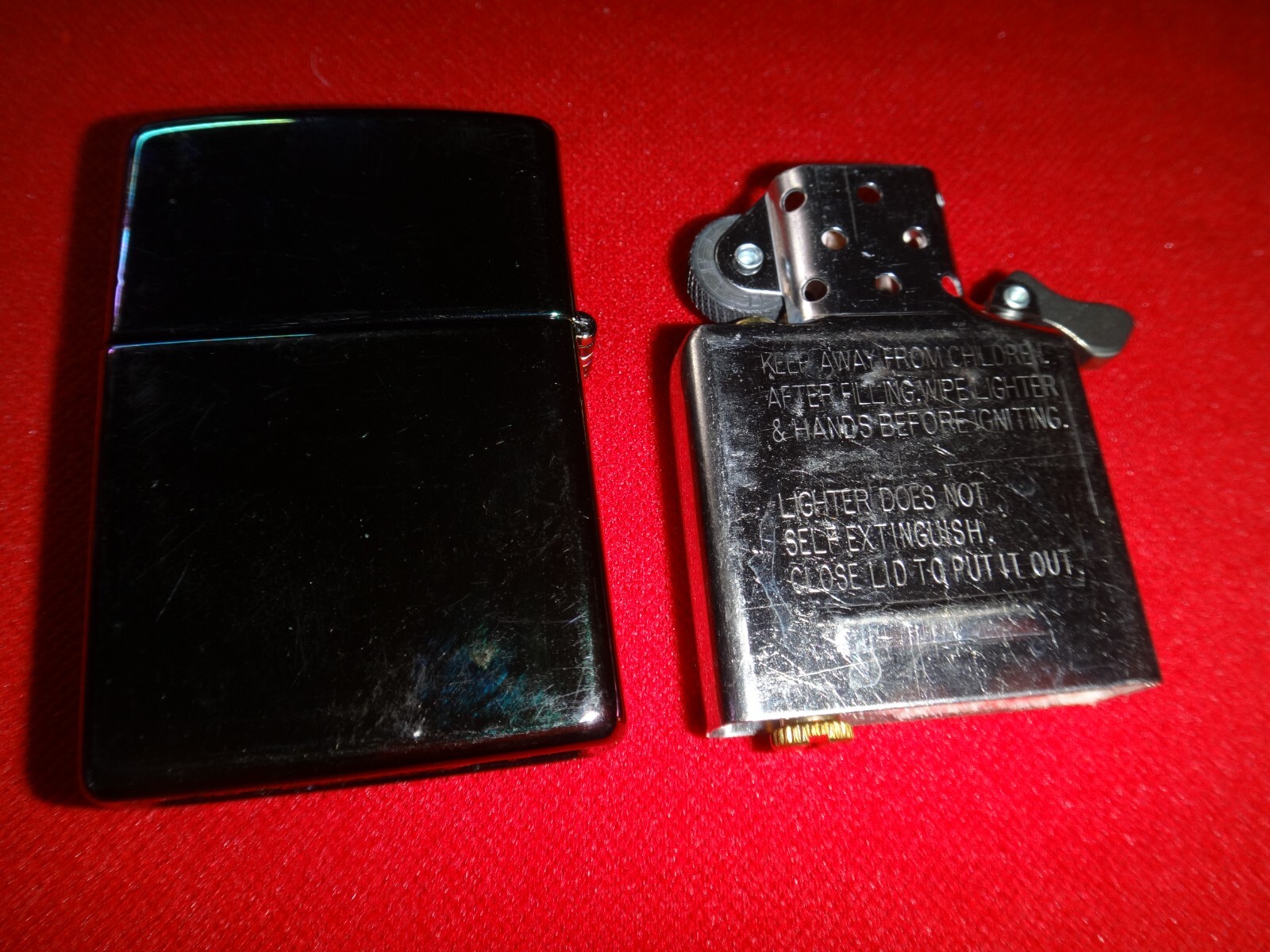 Year 2021 Spectrum Chrome Zippo Lighter with ACE of SPADE Decal Sticker