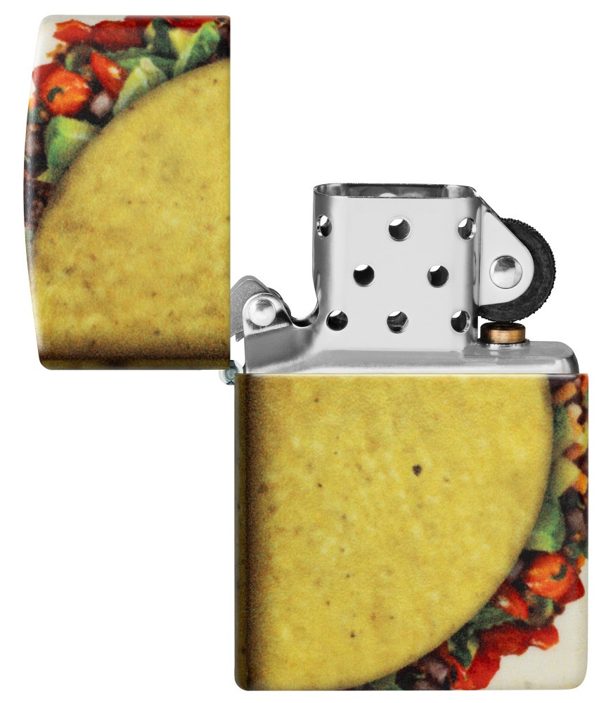 Zippo Loaded Taco Design 540 Color Windproof Pocket Lighter, 49352-119626