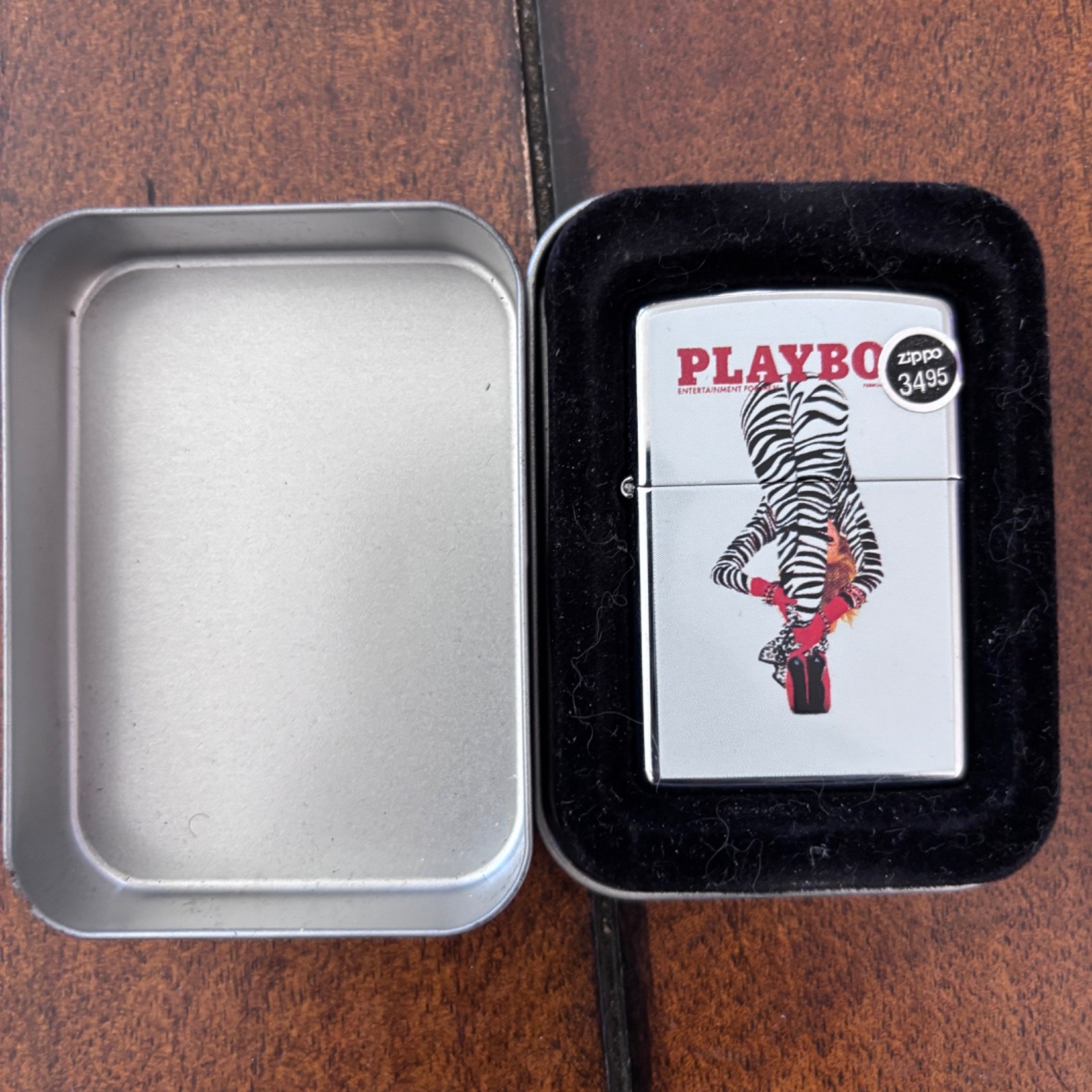 Zippo Collectible Lighter – Playboy Zebra Pants – Brand New with Sticker
