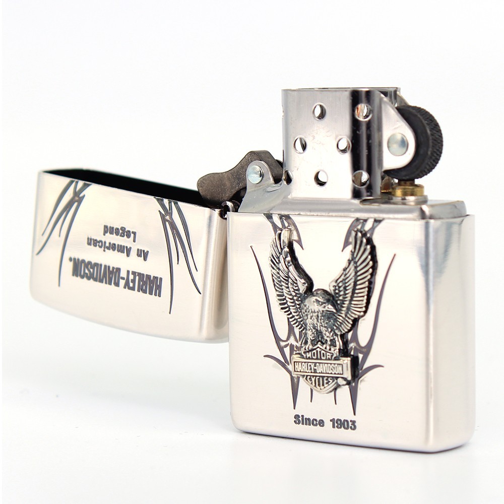 Zippo lighter CASE ONLY Classic JP Harley Davidson Eagle Emblem SI HDP-10