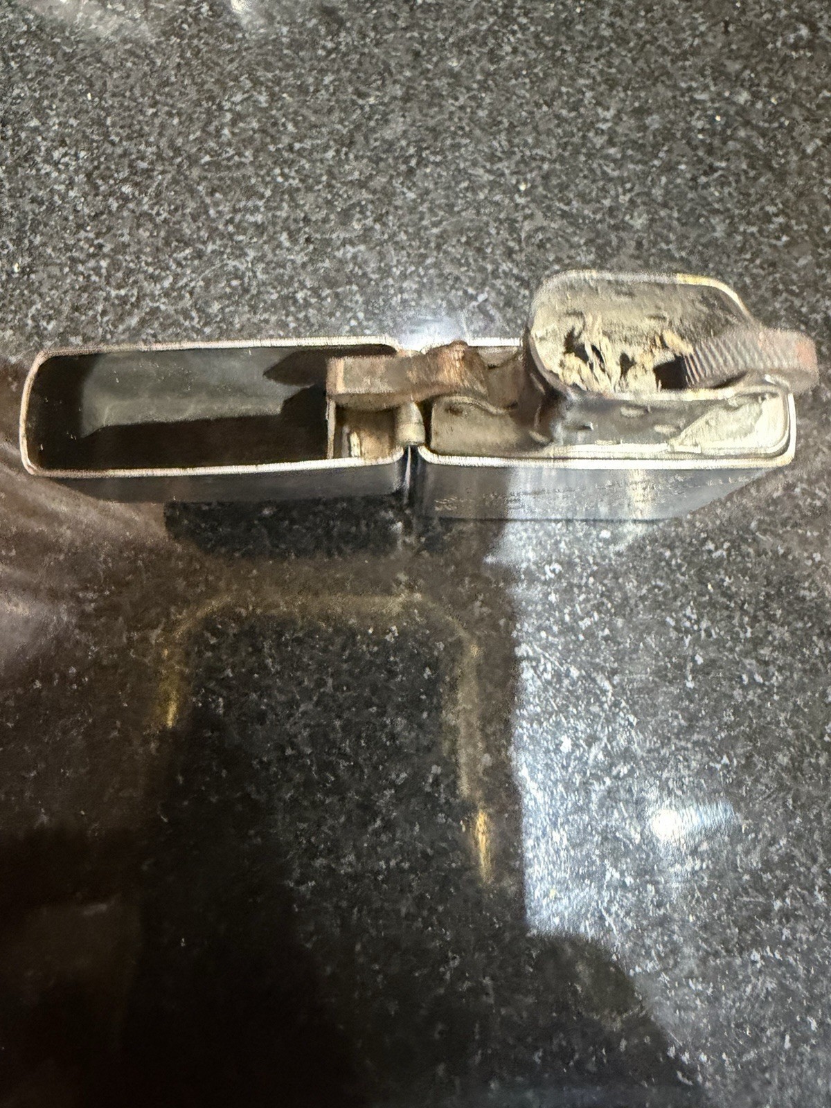 Zippo Vintage 1949 Pat 2032695 Lighter With Matching Insert. 🇺🇸 Vintage USA