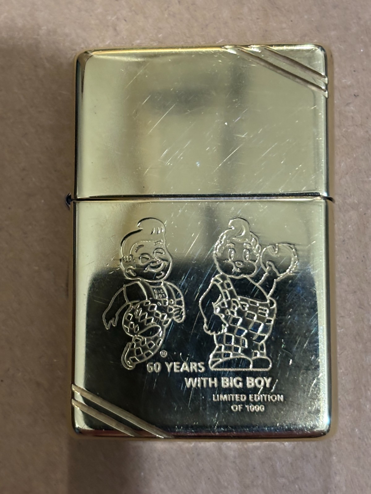 🟡 Zippo 60 Years With Big Boy • Limited Edition of 1000 • 1995 Complete in Box