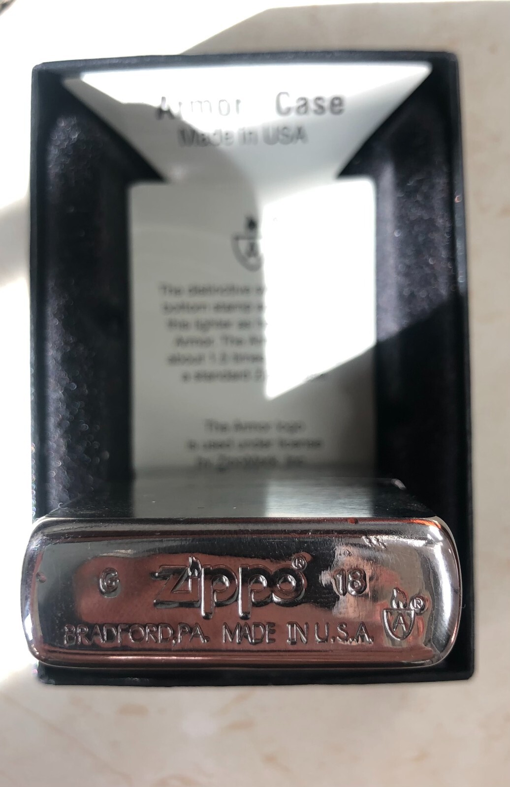 Zippo Lighter Butane Insert Torch Windproof Chrome Armored