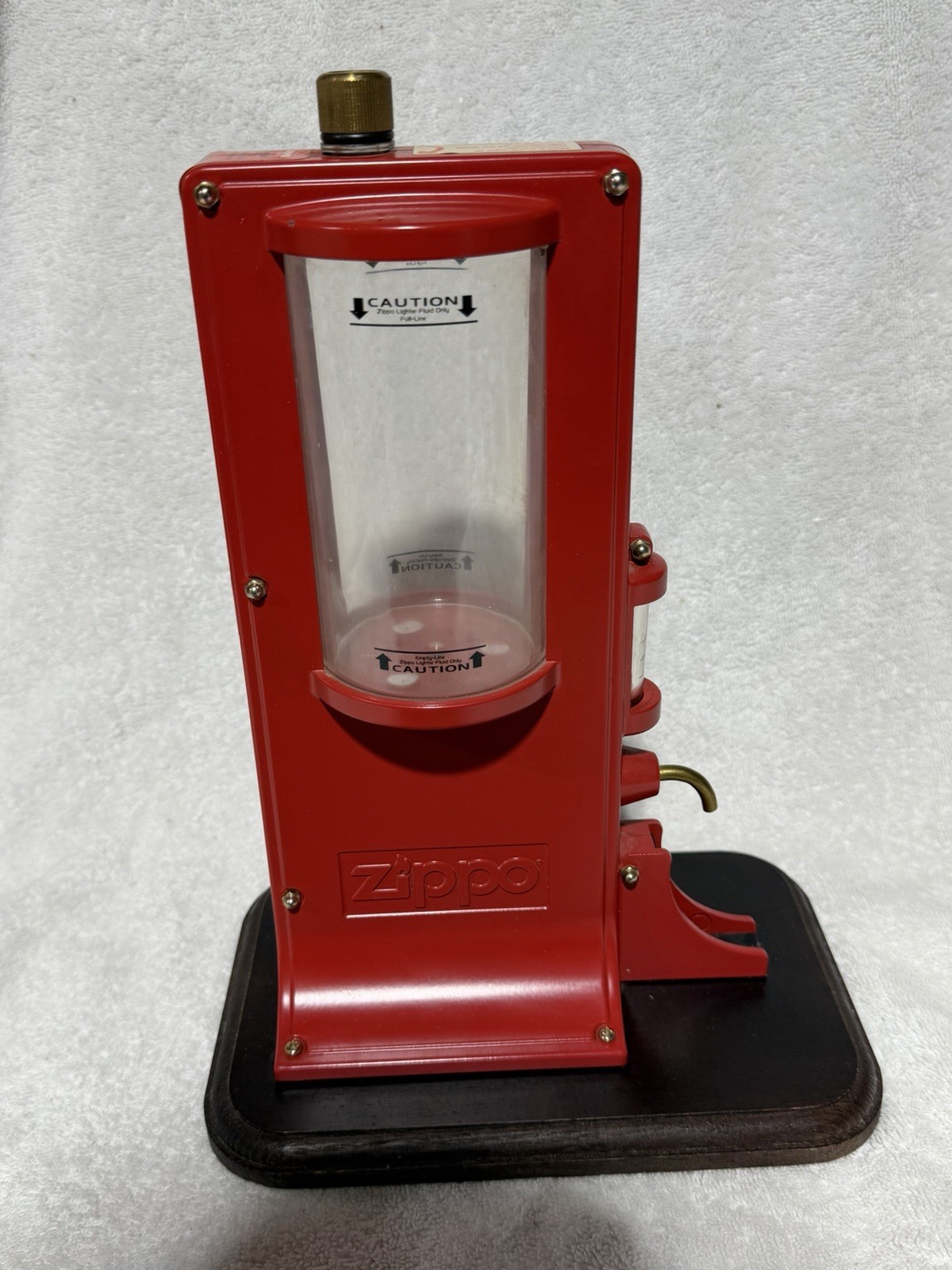 Vintage Zippo Lighter Fuel Station Aluminum Die Cast