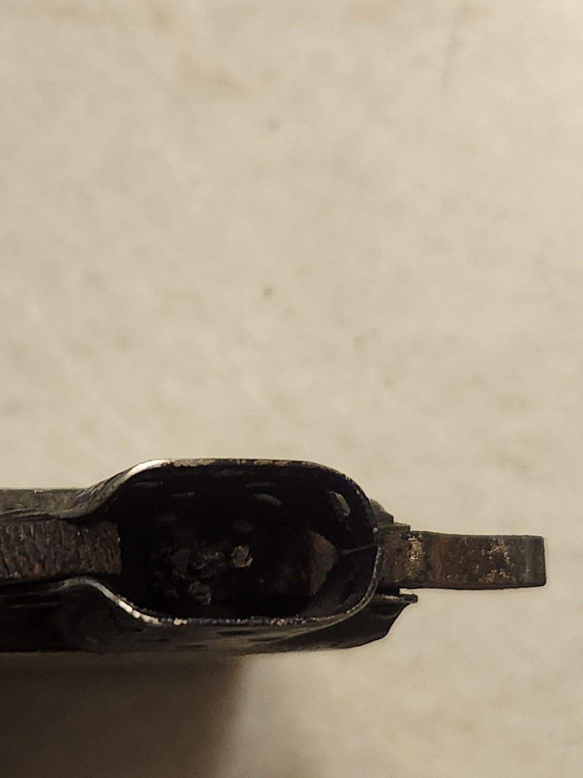 Zippo Nickel Silver Insert Only Flint Tube Is Clear