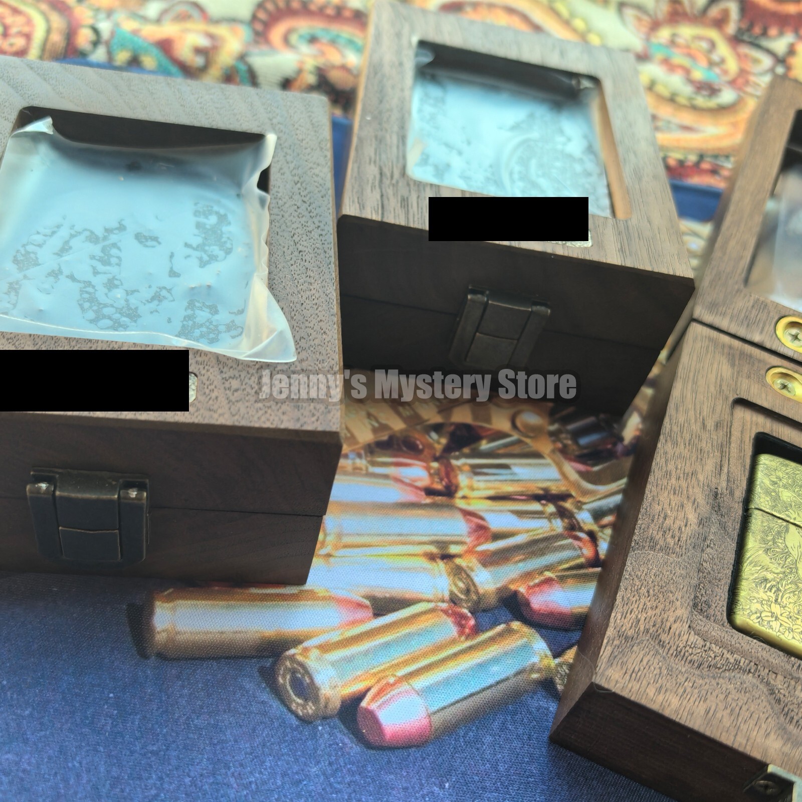 Exquisite Black Walnut Lighter Collection Display Case – for Zippo Lighters