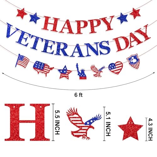 Banner, Pre-Strung Thank You To Our Heroes Banner for Happy Veterans Day