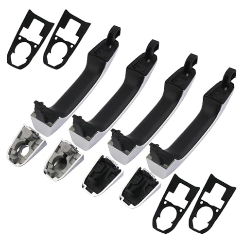 APPERFiT Exterior Door Handles w/Gaskets Set Compatible with 2014-2020 Chrome