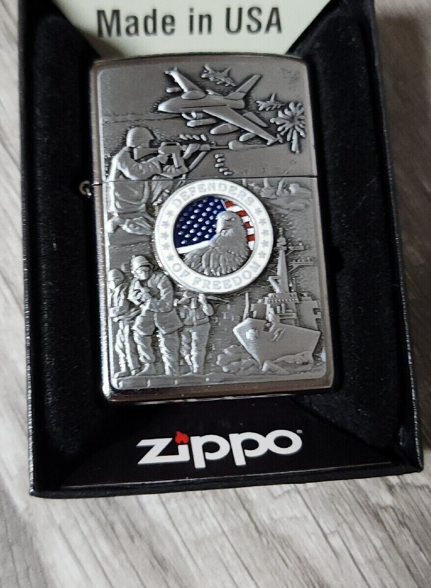 Zippo 24457 Joined Forces Emblem Lighter 2012 Made in USA