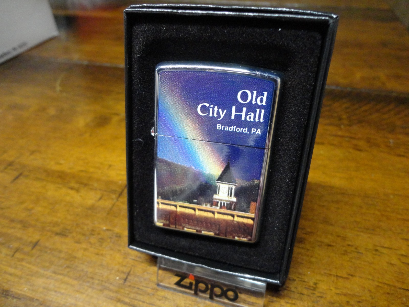 OLD CITY HALL BRADFORD PA ZIPPO LIGHTER MINT IN BOX 2007 25/100