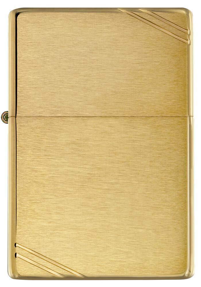 Vintage Brushed Brass Zippo Windproof Mechanical Lighter Made in USA