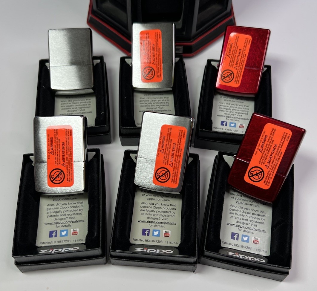 Bradford Exchange Forged From Fire Zippo Lighter Collection Complete Set 2015
