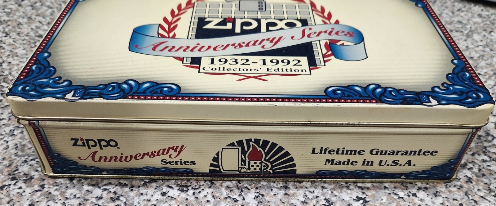 Zippo 60th Anniversary Collection Set 1932-1992 6 Lighters Tin Pins Guides