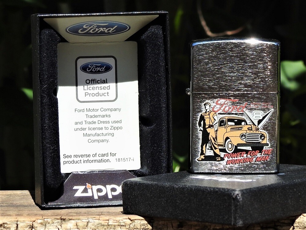 Zippo Lighter – Ford Motor Company – Trucks – Power for the Working Man – V8