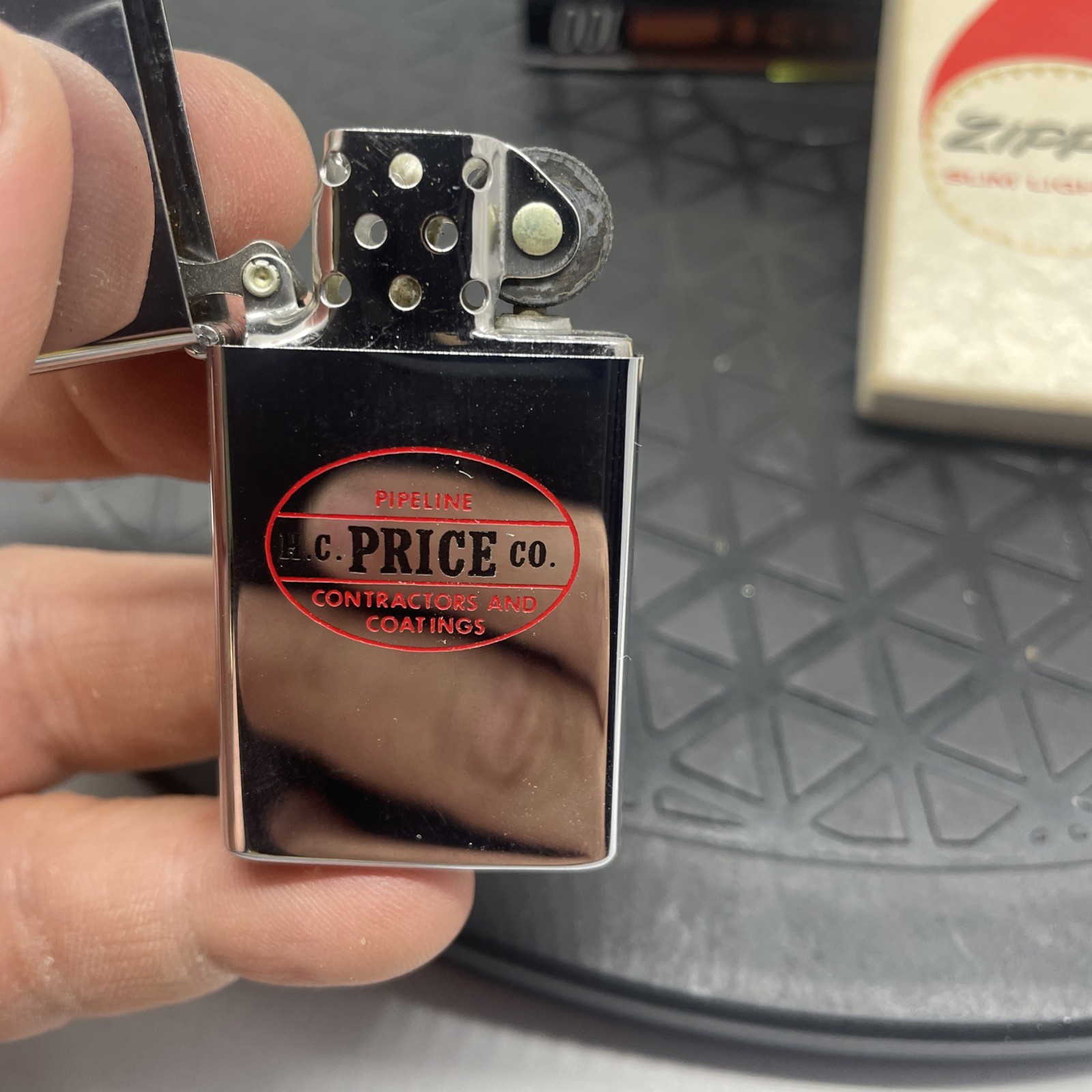 Vintage 1978 HCPrice it works or we fix it free HP Chrome Slim Zippo Lighter NEW