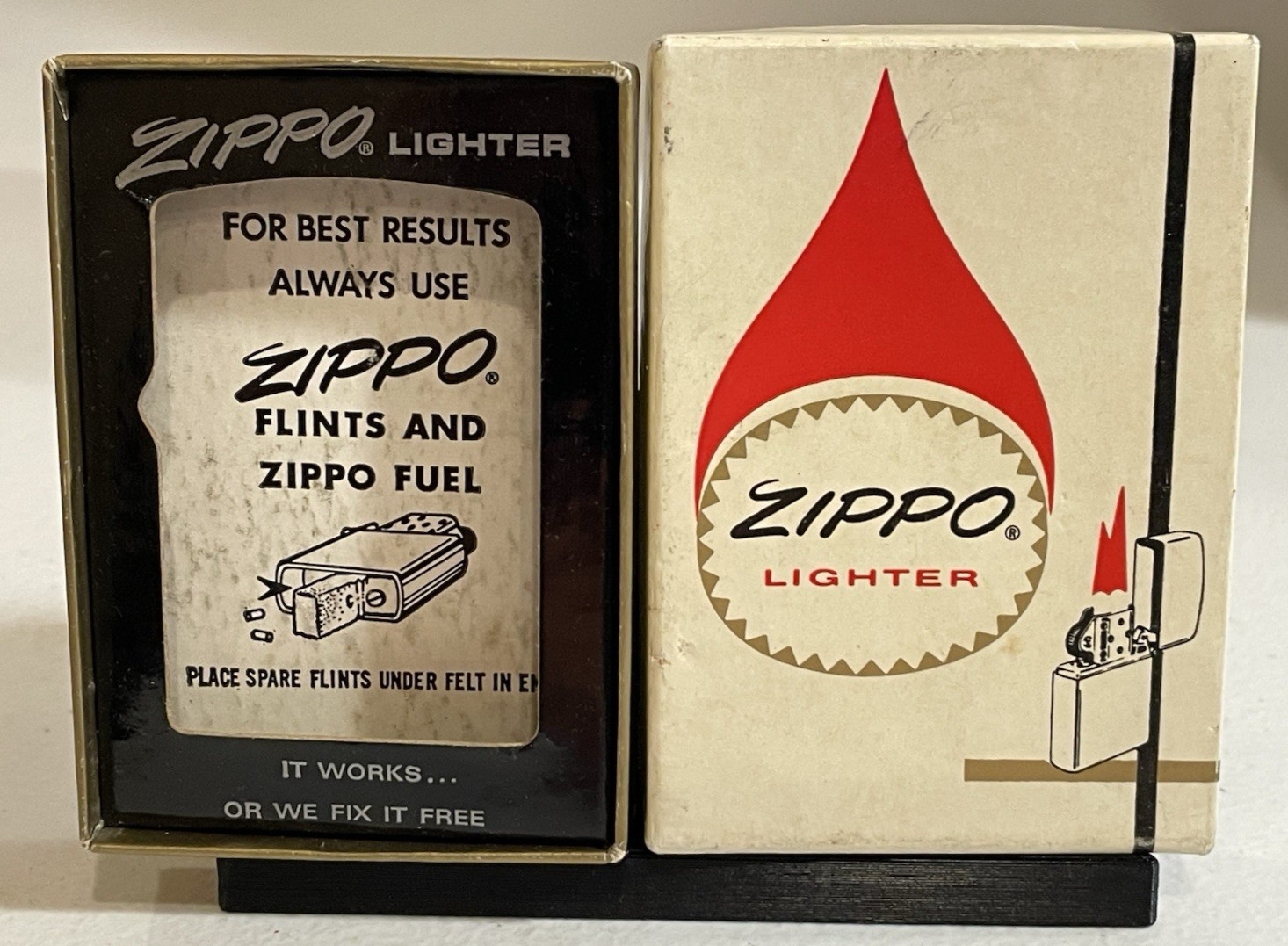 1960s 1970s Vintage Zippo Lighter Box- Box Only