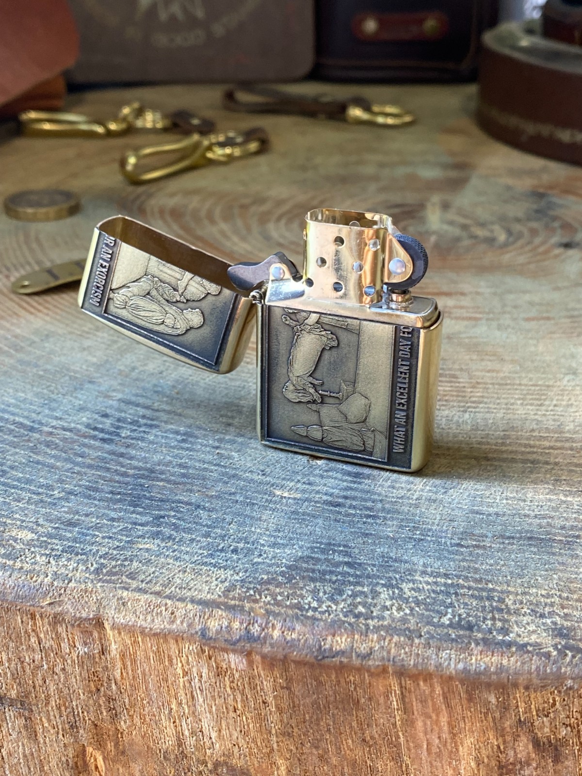 The Exorcist Custom 3D Engraved Zippo | Brass Armor Zippo | Made In USA