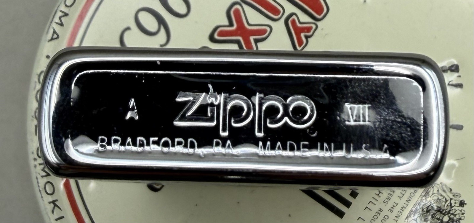 1991 Zippo NRA Unsmoked National Rifle Association Brushed Chrome Lighter & Box