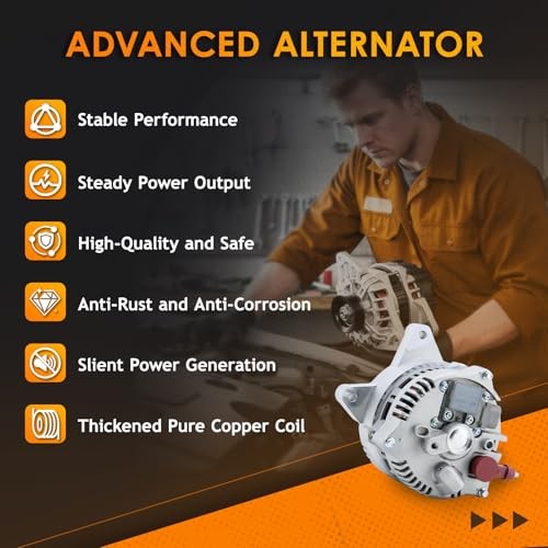 7791N Alternator Compatible with 1997-2002 Ford F-Series Truck F150 F250 5.4