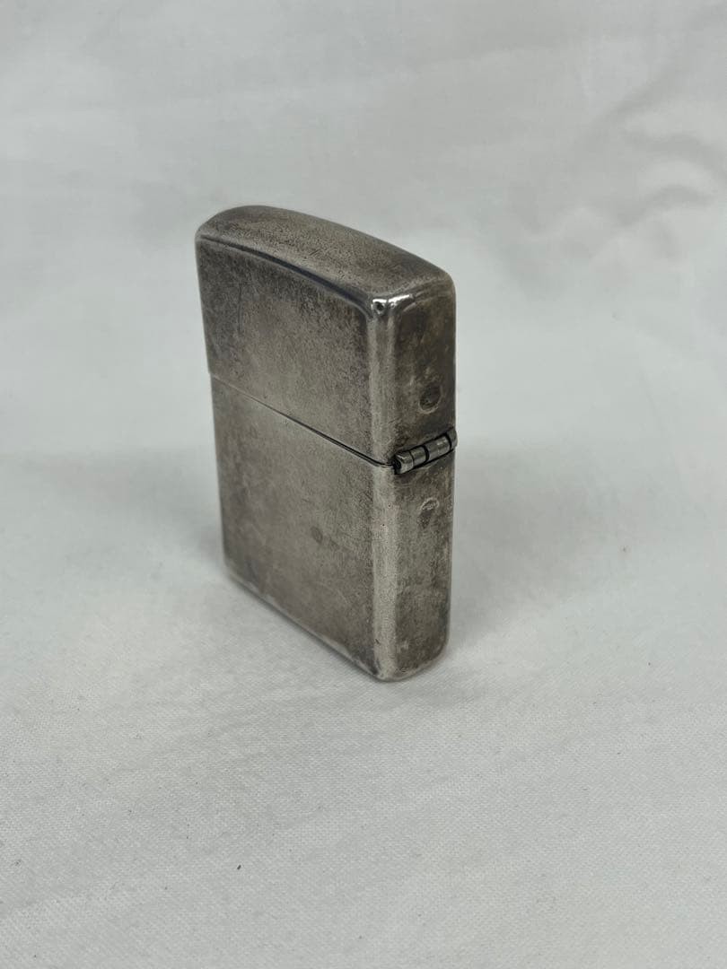 Vintage STERLING 2000 Plain Sterling Silver Oil Lighter with Velour Box