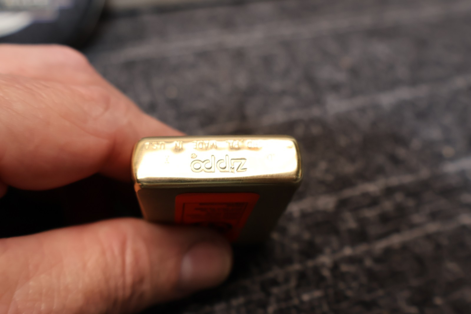VINTAGE 1994 BRICKYARD 400 INAUGURAL RACE SOLID BRASS ZIPPO LIGHTER & TIN