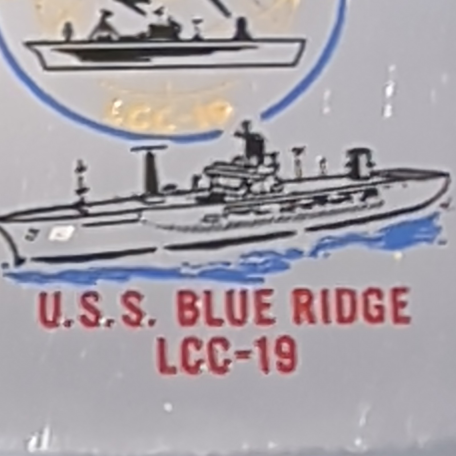 Zippo Military Lighter U.S.S. Blue Ridge LCC-19 U.S. Navy Made in U.S.A.