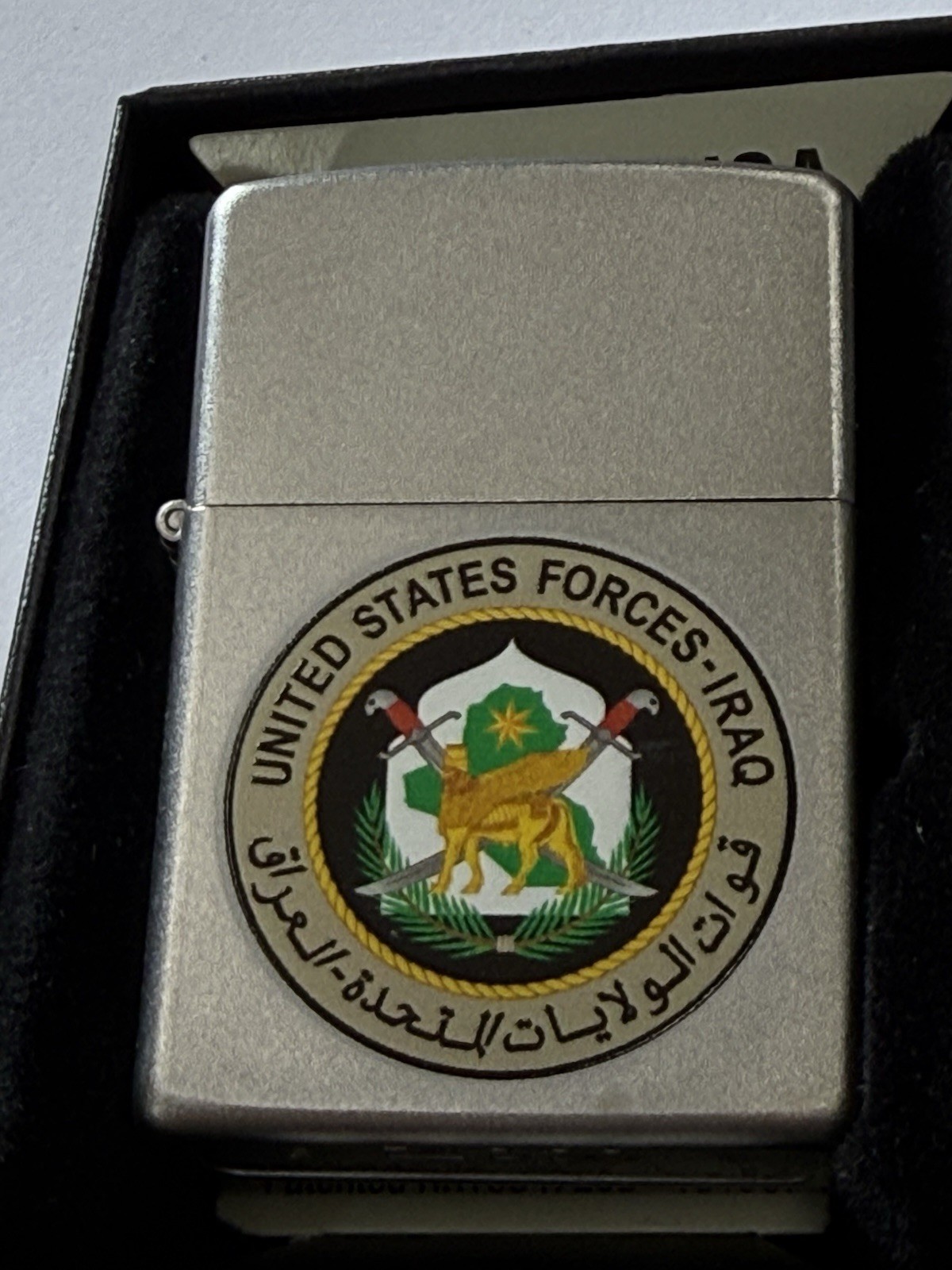 ZIPPO 2010 UNITED STATES AIR FORCES IRAQ USF-1 LIGHTER SEALED IN BOX D575
