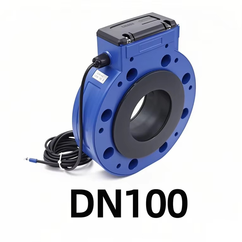 Digital Ultrasonic Water Meter RS485 Output Flowmeter Battery Powered Flange Cla
