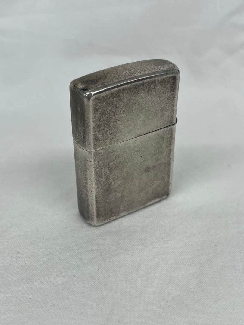 Vintage STERLING 2000 Plain Sterling Silver Oil Lighter with Velour Box