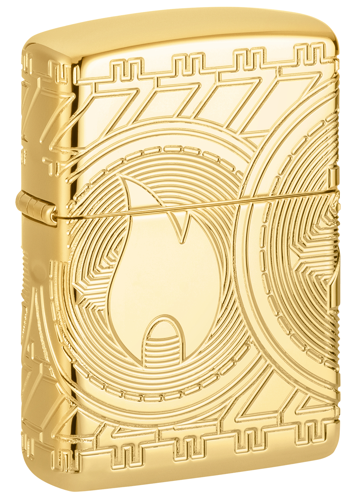 Zippo Armor Currency Design High Polish Gold Windproof Pocket Lighter, 29261-…