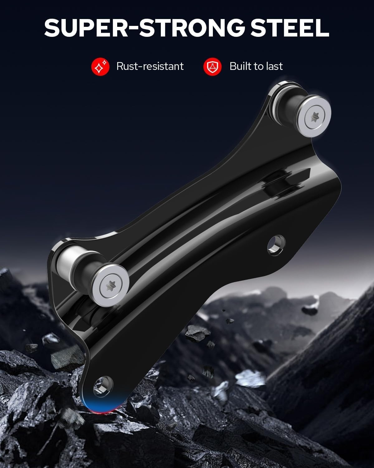 Gloss 4 Point Hardware Kit 2014-2024 Compatible for Harley Docking Black