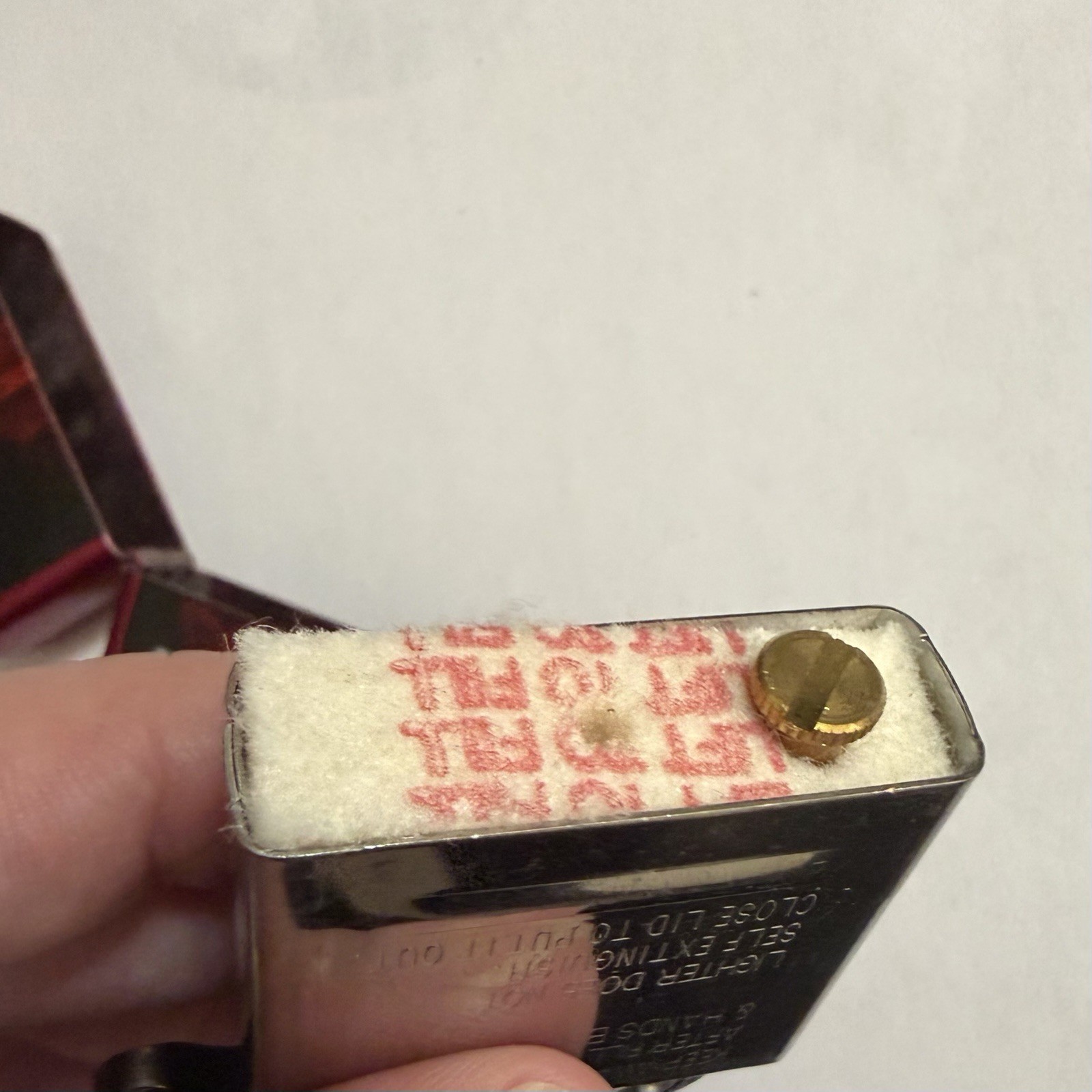 CHEVY BOWTIE ZIPPO Candy Apple Red/Black Refillable Windproof Lighter Chevrolet