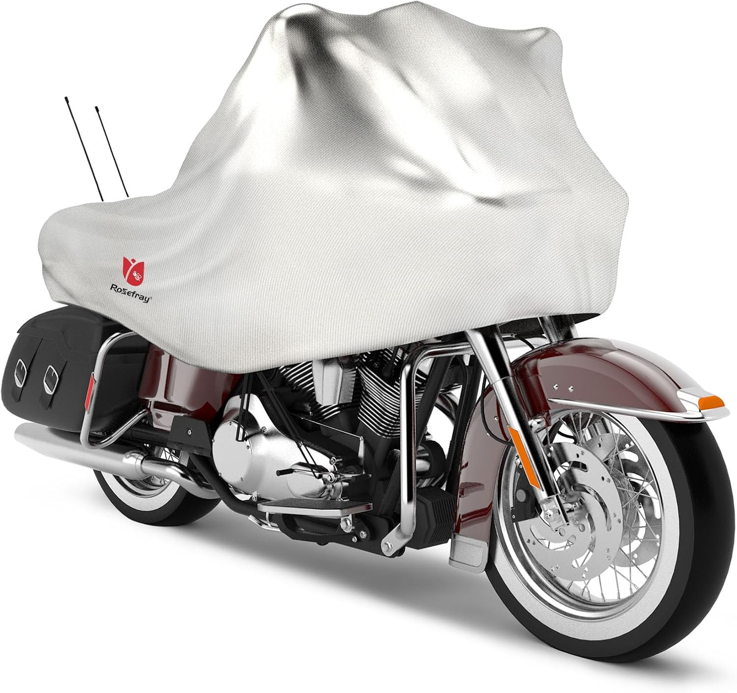 420D Motorcycle Half Cover-Outdoor Waterproof All Weather Protection Lightweight