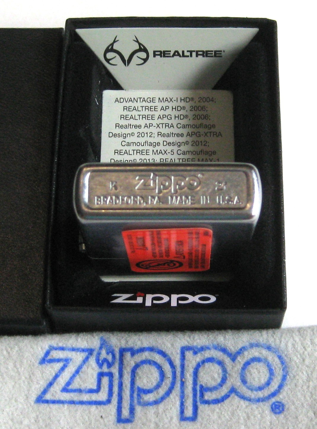 REALTREE WAV3 New FISHING 2021 NEW OLD STOCK 49817 ZIPPO LIGHTER Mint in Box