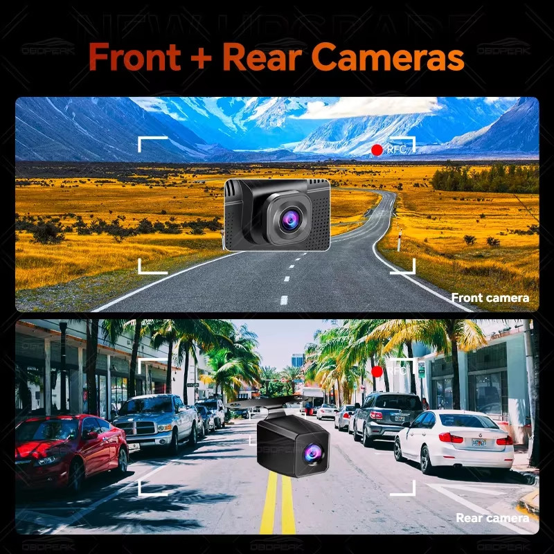 5K+1080P K8s Wireless Carplay & Android Auto 10.26 Inch Dash Cam Dual Lens GPS N