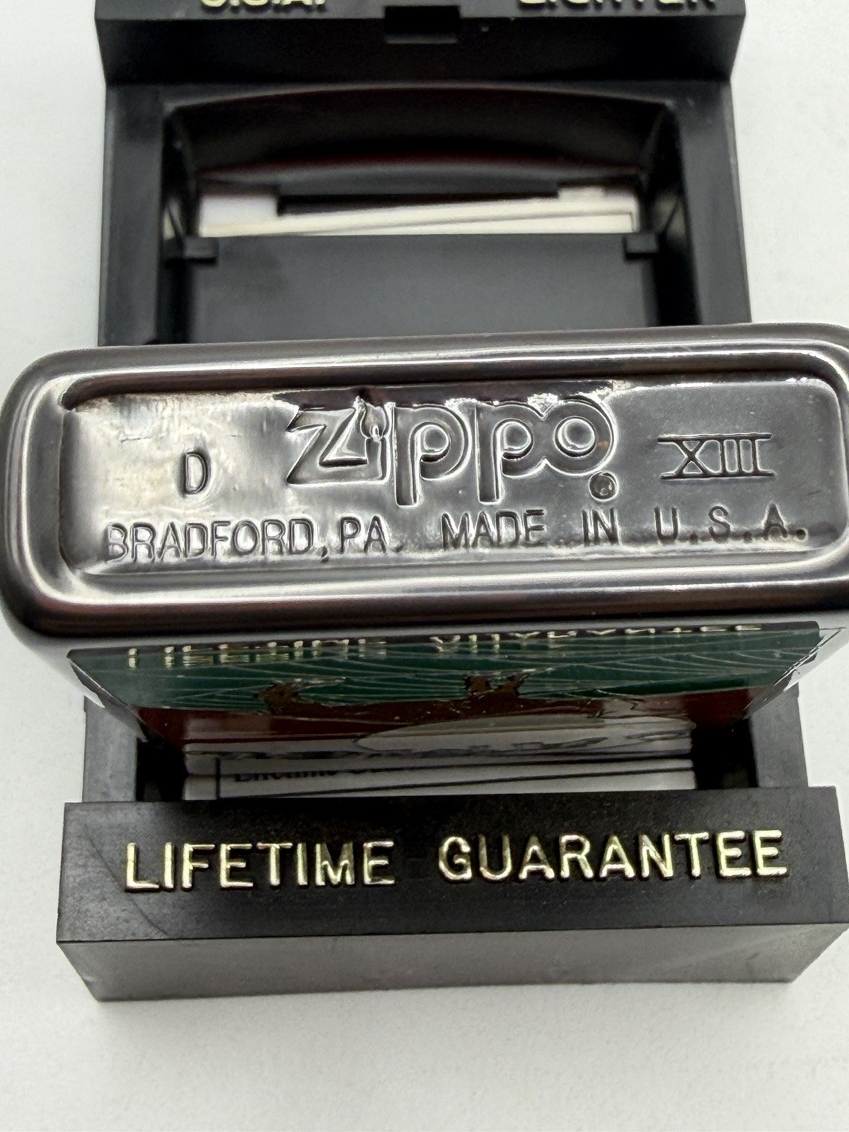 Vintage 1997 Camel Moon Midnight Chrome Zippo Lighter NEW Exclusive Rare B27
