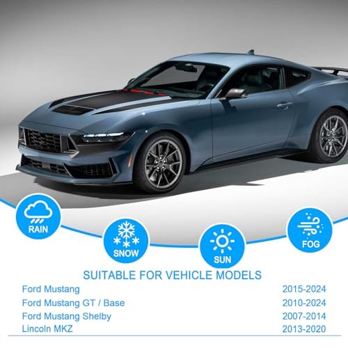 Windshield Wipers Replacement for Ford Mustang 2007-2024/Lincoln MKZ 2013