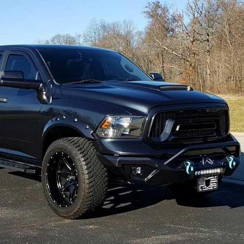 Unpainted Universal 25.2″×25.2” Hood Scoop Kit Compatible with Dodge RAM 1500