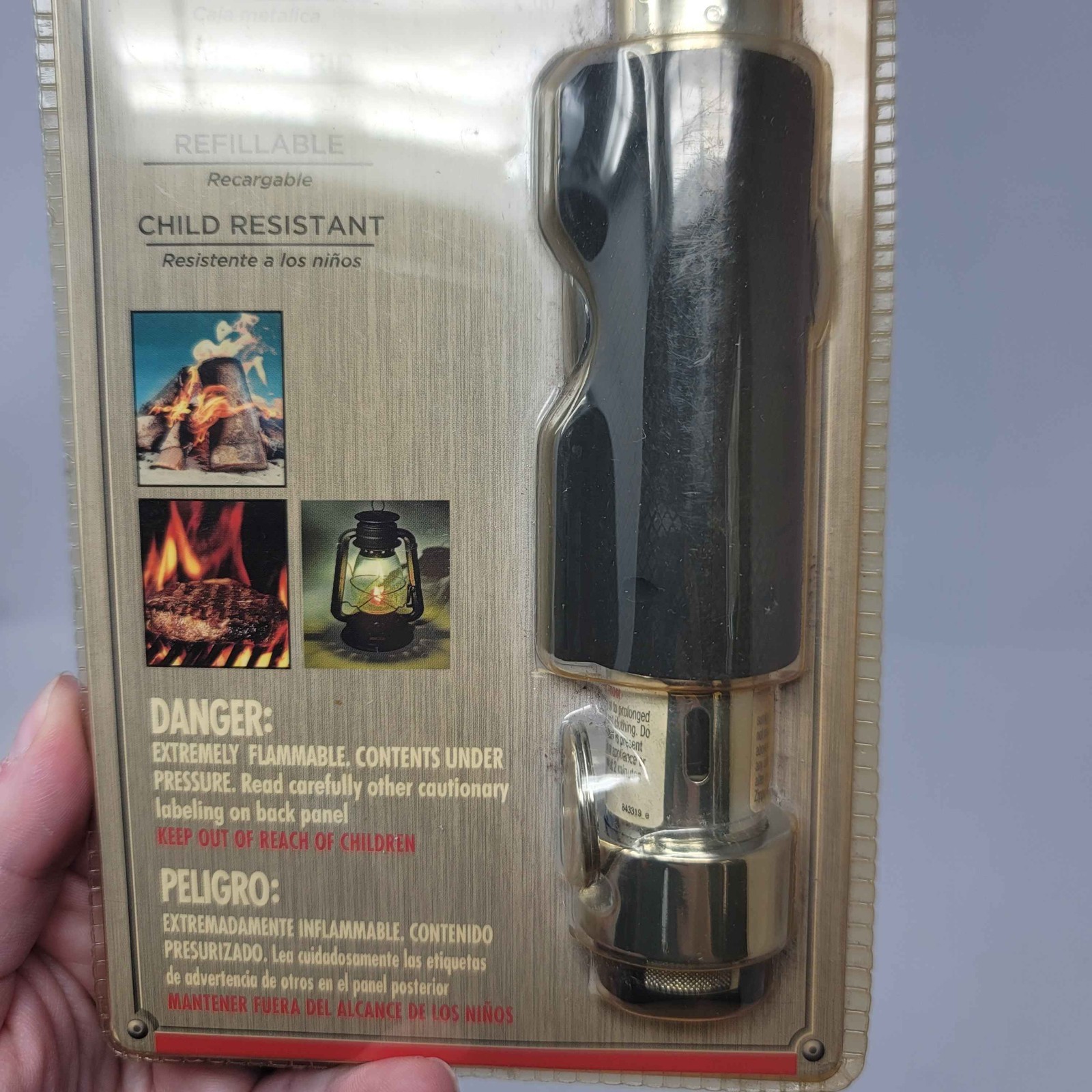 Vtg Zippo Outdoor Utility Lighter Tough Metal Design 121399 New in Package