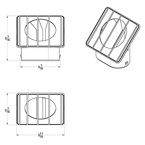 C677218 Chrome Defrost Duct For 1967-72 Chevy and GMC Truck – R/H