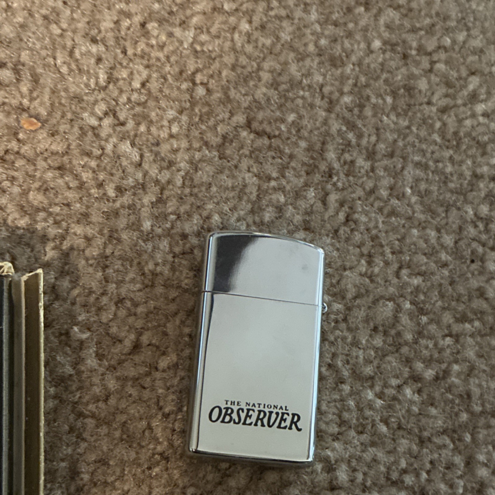 Zippo Lighter w/ Box Marlboro Tareyton 100s The National Observer Graphics