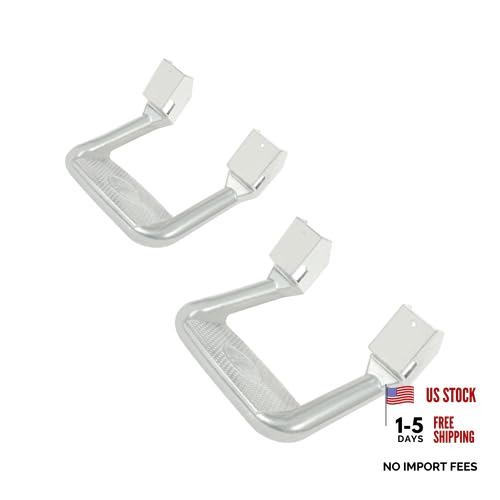 Side Step Nerf Bars Compatible with Chevy Chevrolet, Ford, Toyota, Silvery