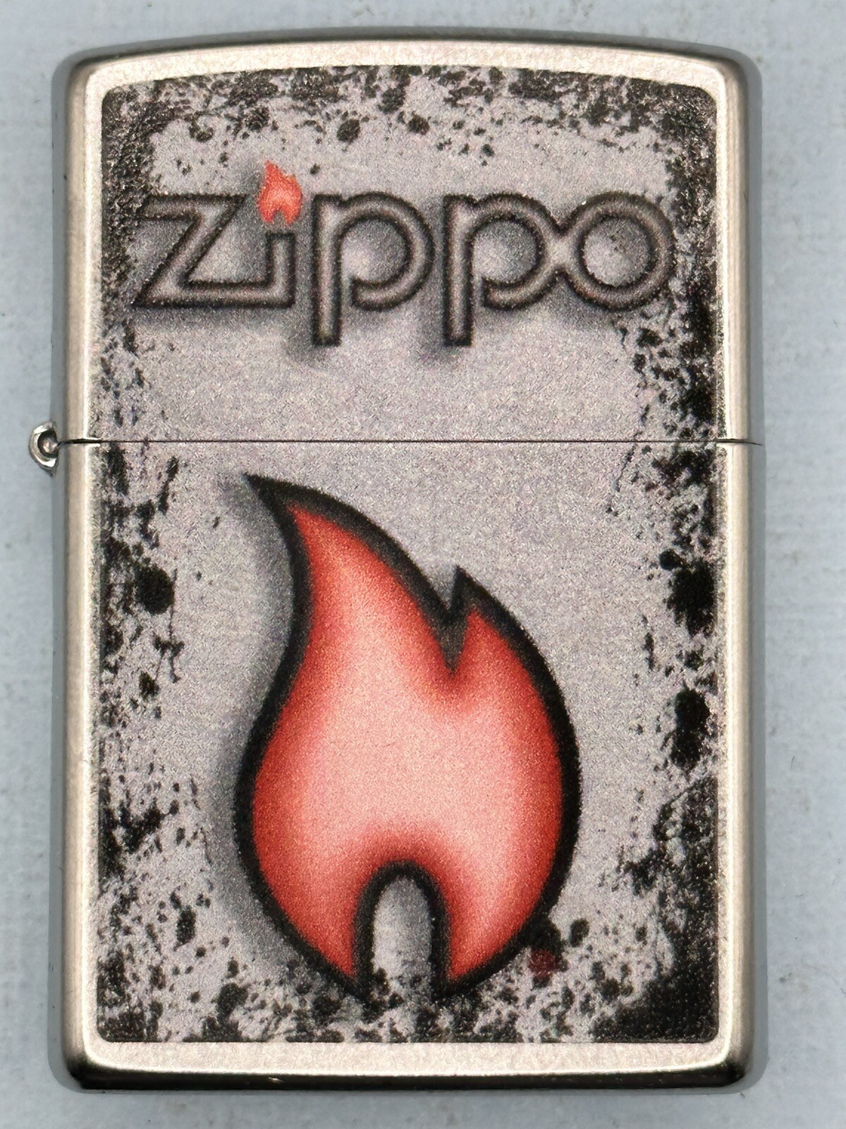 2023 Zippo Logo & Flame Design Chrome Zippo Lighter NEW