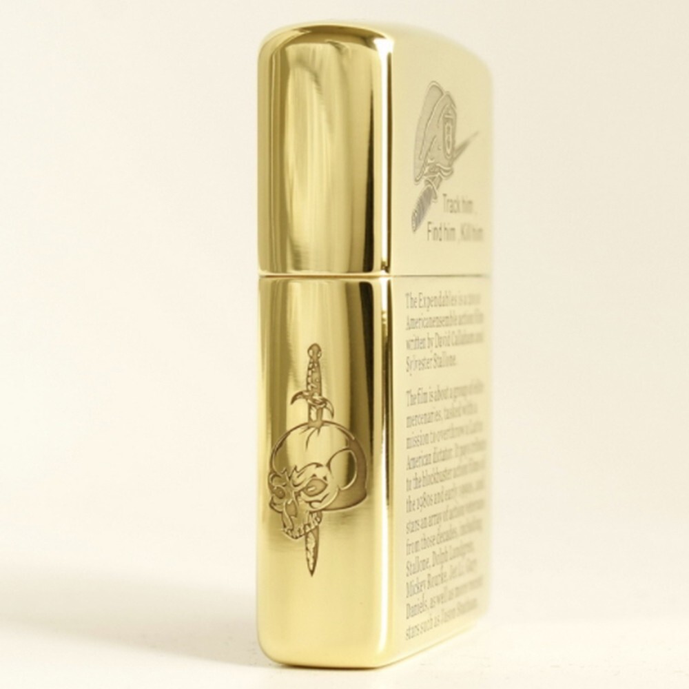 Zippo lighter 168 Armor Custom Full Side Engraving/ The Expendables New in Box