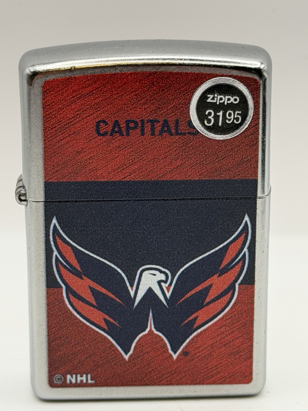 2024 Washington Capitals NHL Hockey Chrome Zippo Lighter NEW B36