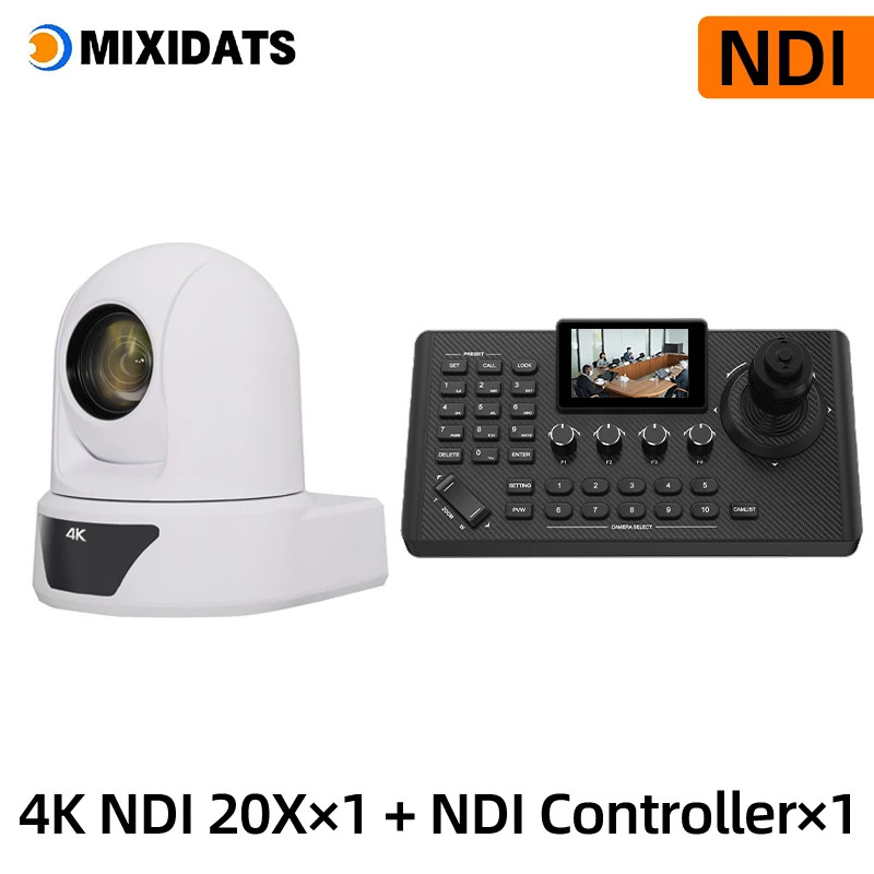 4K NDI PTZ Camera 1-10pcs 20X Zoom Video Conference Camera for Church Business