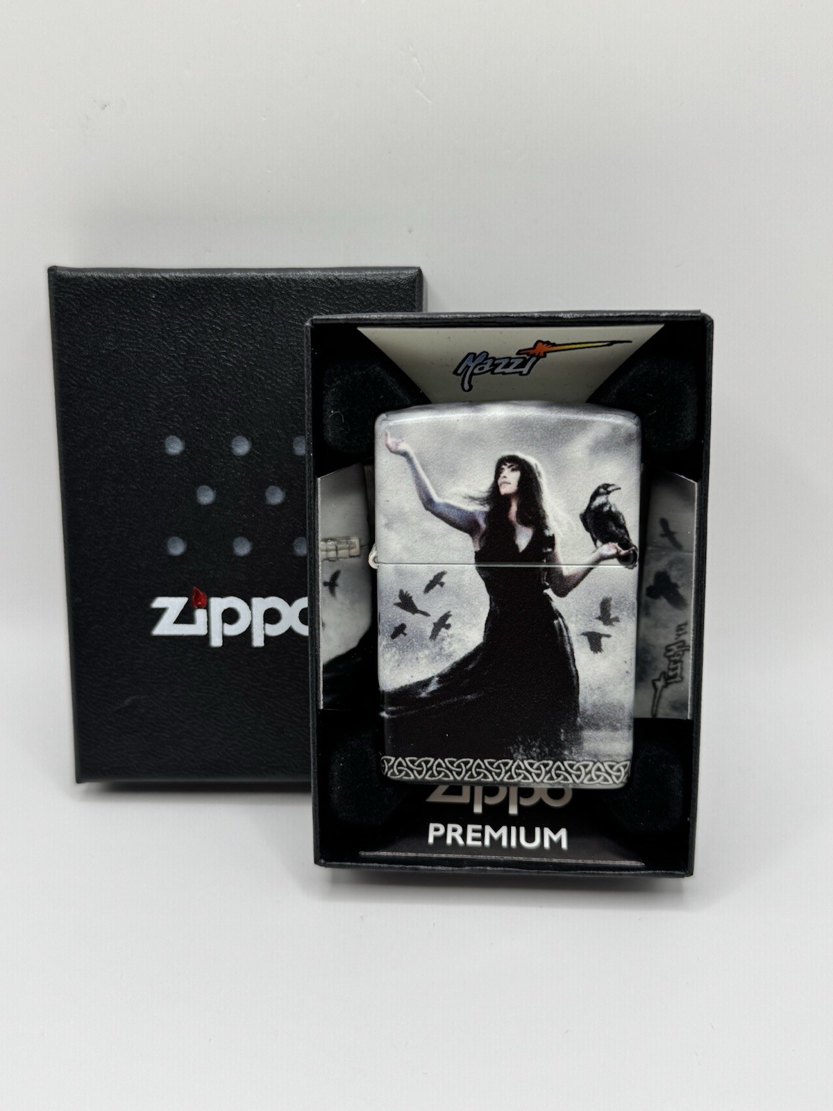 Zippo Lighter Mazzi Gothic Raven Lady Design 48969 2023