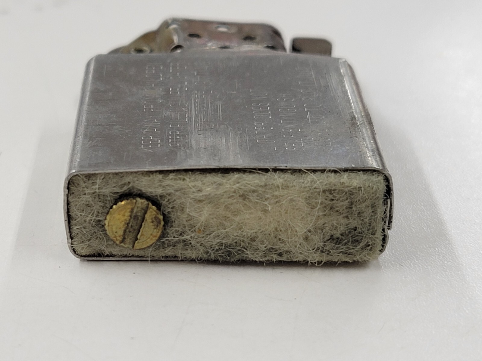 Vintage Zippo Lighter Chrome Insert. XV Code. Bradford, PA USA